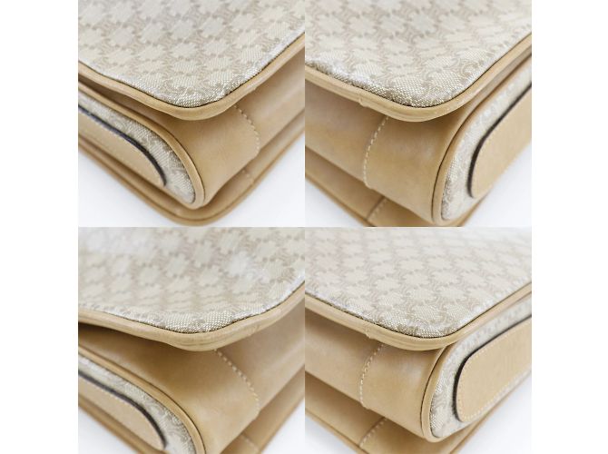 Céline Celine Macadam Schultertasche Beige - Ansicht 4