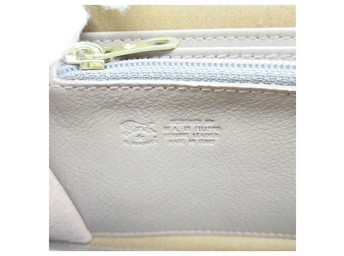 Billetera bi-fold de cuero gris Il Bisonte Castaño - vista 6
