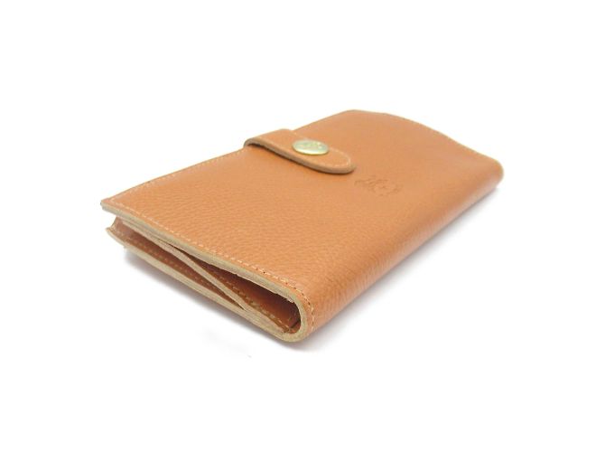 Cartera bifold de cuero marrón Il Bisonte Castaño - vista 3