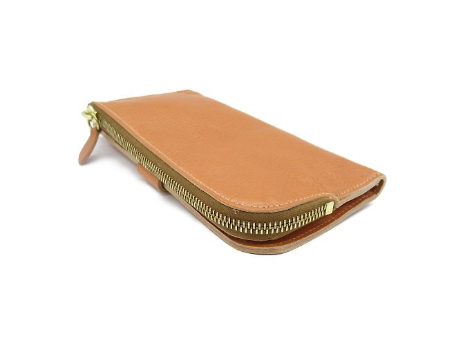 Cartera bifold de cuero marrón Il Bisonte Castaño - vista 4