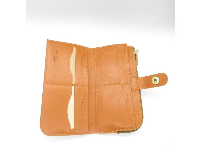 Cartera bifold de cuero marrón Il Bisonte Castaño - vista 5