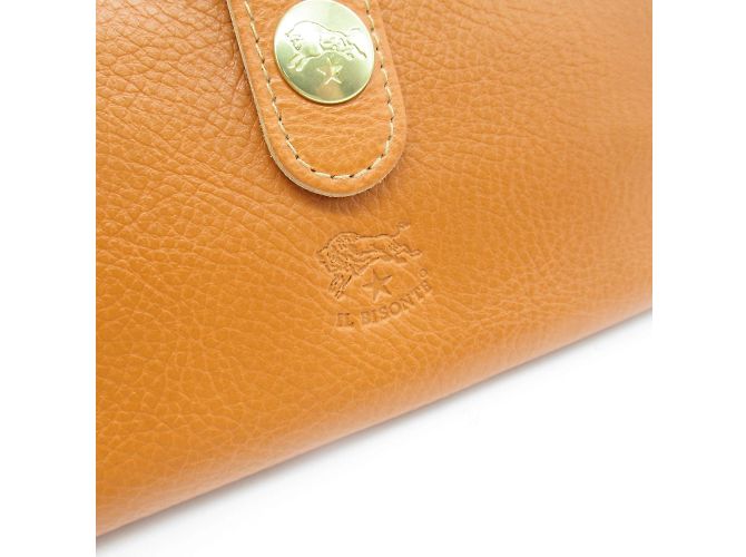 Cartera bifold de cuero marrón Il Bisonte Castaño - vista 7