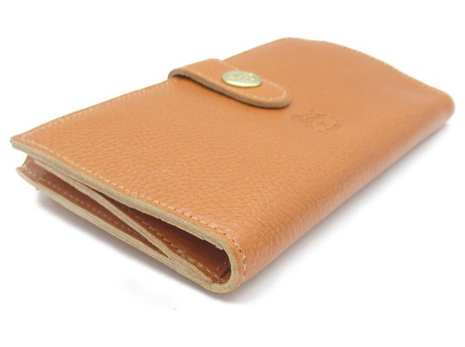 Cartera bifold de cuero marrón Il Bisonte Castaño - vista 3
