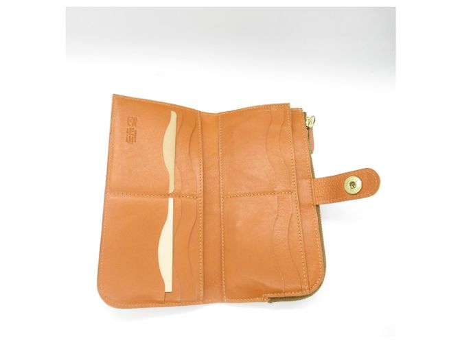 Cartera bifold de cuero marrón Il Bisonte Castaño - vista 5