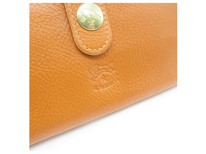 Cartera bifold de cuero marrón Il Bisonte Castaño - vista 7