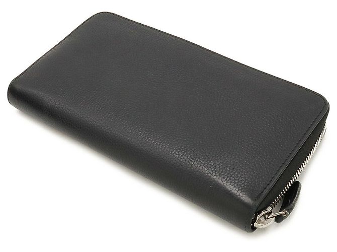 Chanel Coco Mark Round Long Wallet Black - view 2