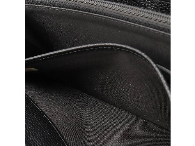 Chanel Coco Mark Round Long Wallet Black - view 6