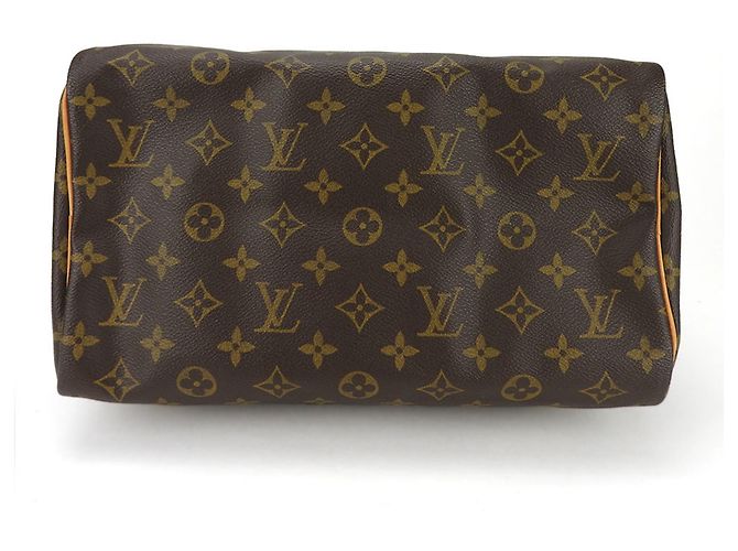 Speedy Borsa a mano in tela Monogram Louis Vuitton Marrone - vista 4