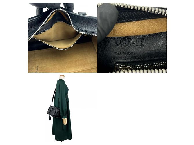 Borsa in pelle Loewe Amazona 28 Nero - vista 10