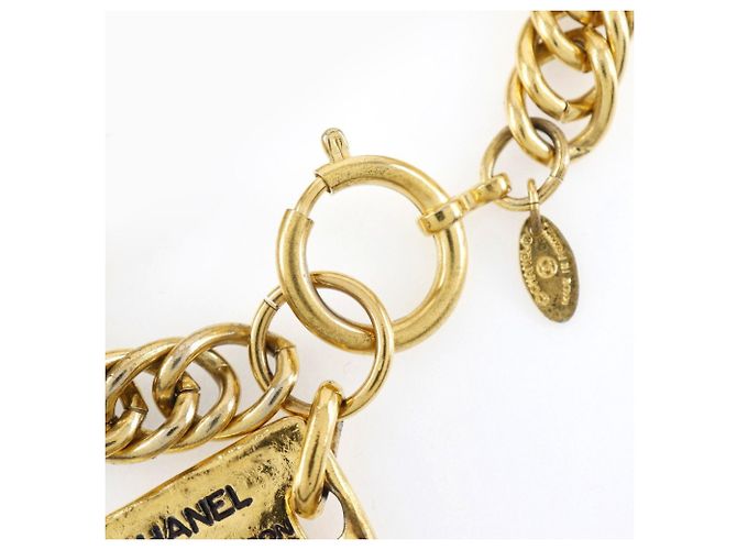 Bracciale con charm placcato oro Chanel - vista 5