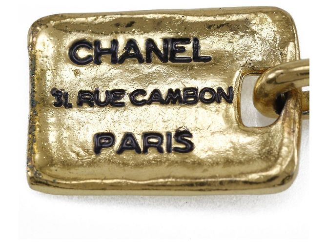 Bracciale con charm placcato oro Chanel - vista 9