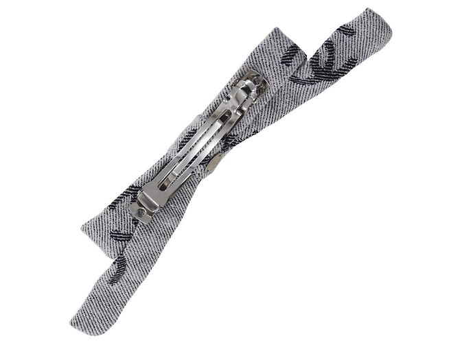 Fermaglio in cotone grigio Chanel Marrone - vista 2