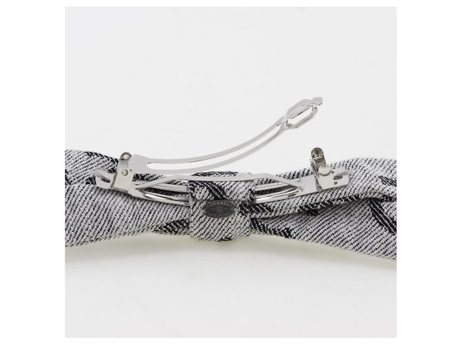 Fermaglio in cotone grigio Chanel Marrone - vista 3