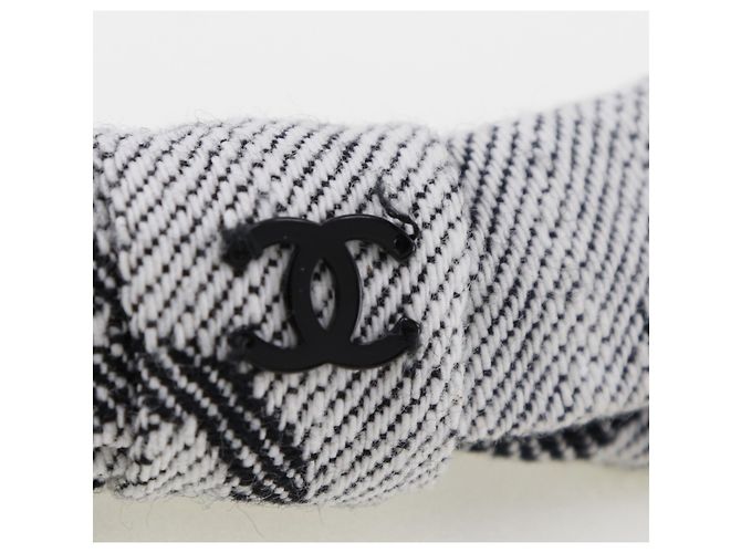 Fermaglio in cotone grigio Chanel Marrone - vista 4