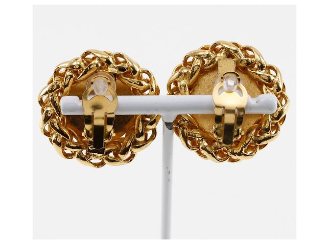 Vintage Gold Clip Ohrringe von Chanel Coco Golden - Ansicht 3