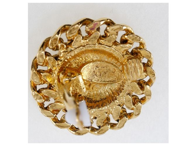 Timeless Vintage Gold Clip Ohrringe Matelassé von Chanel Golden - Ansicht 5