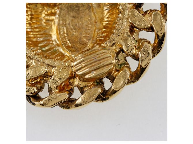 Timeless Vintage Gold Clip Ohrringe Matelassé von Chanel Golden - Ansicht 7