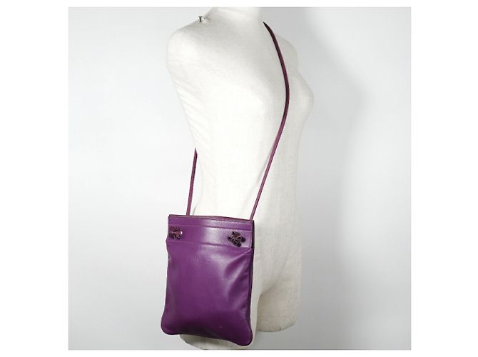 Hermès Aline Mini Schultertasche Lila - Ansicht 9
