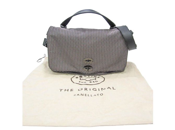 Borsa Postina con motivo a onda Zanellato - vista 11