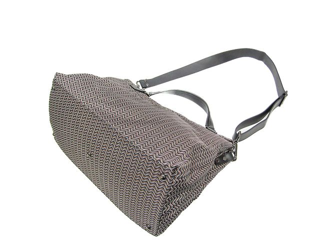 Borsa Postina con motivo a onda Zanellato - vista 2
