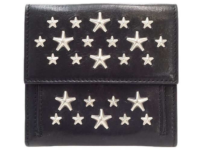 Cartera bifold Frida con estrellas Jimmy Choo Negro - vista 10