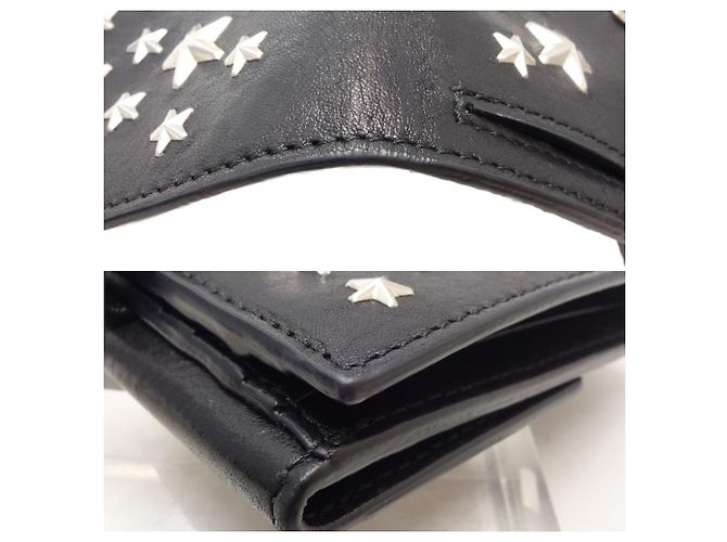 Cartera bifold Frida con estrellas Jimmy Choo Negro - vista 4