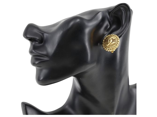 Orecchini a clip placcati in oro Chanel - vista 2