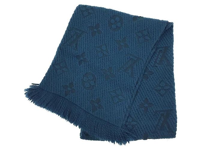 Bufanda Monogram Louis Vuitton Azul marino - vista 2
