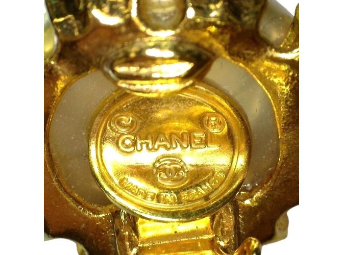 Orecchini a clip dorati Chanel D'oro - vista 8