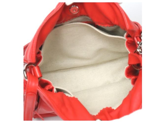 Borsa a spalla in pelle rossa Loewe Rosso - vista 11