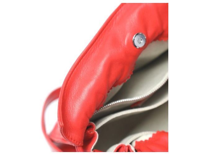 Borsa a spalla in pelle rossa Loewe Rosso - vista 16