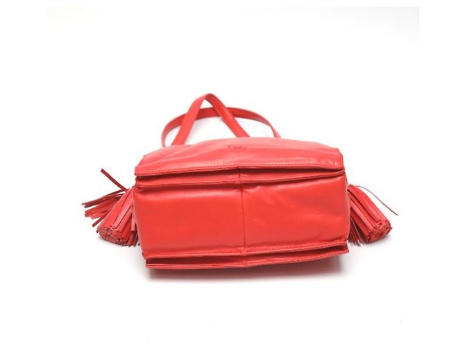 Borsa a spalla in pelle rossa Loewe Rosso - vista 4