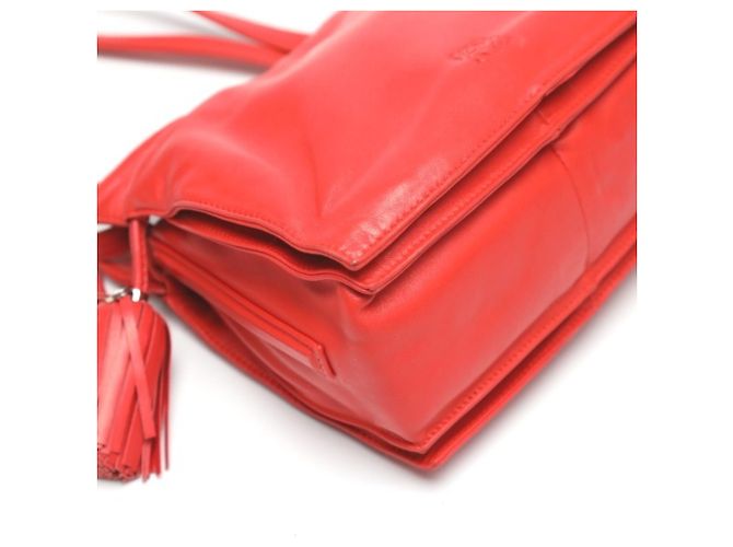 Borsa a spalla in pelle rossa Loewe Rosso - vista 5