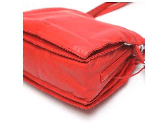 Borsa a spalla in pelle rossa Loewe Rosso - vista 6