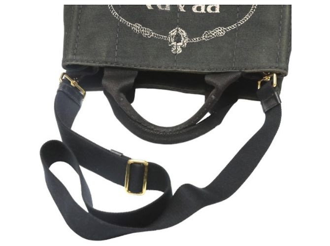 Prada Kanapa Mini Tote Bag Schwarz - Ansicht 14
