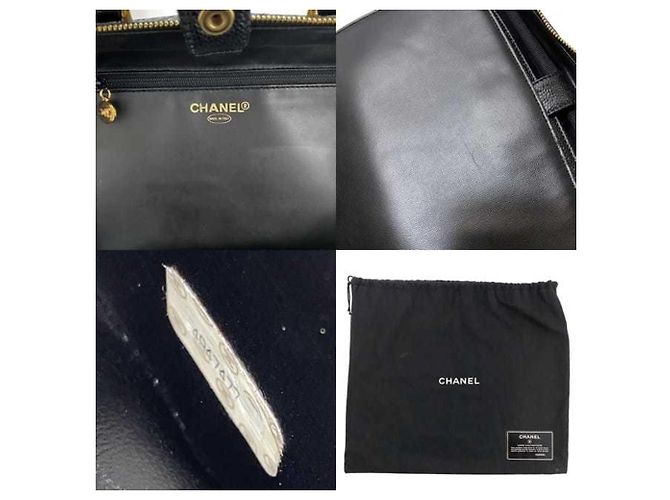 Vanity Borsa a mano in pelle di caviale Chanel, borsa da trucco Nero - vista 10