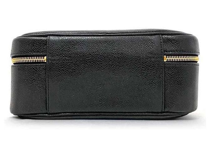Vanity Borsa a mano in pelle di caviale Chanel, borsa da trucco Nero - vista 4