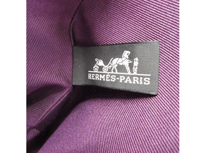 Hermès Pochette in tela Hermes Palmire Rosso Prugna - vista 6