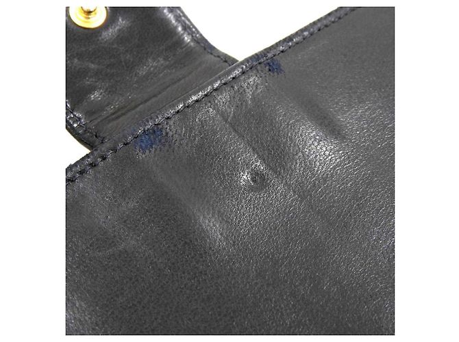 Chanel Bicolor Leather Bi-Fold Wallet Black - view 8