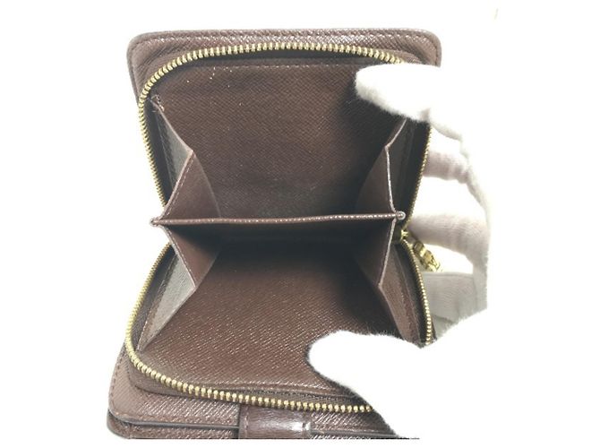 Billetera bi-fold Damier marrón Louis Vuitton Castaño - vista 12