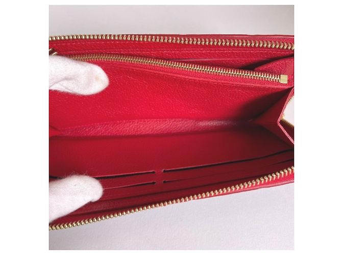 Cartera Larga Clemence de Louis Vuitton Roja - vista 6