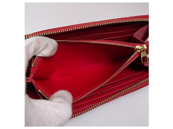 Cartera Larga Clemence de Louis Vuitton Roja - vista 7