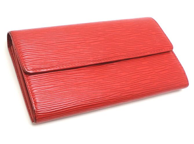 Cartera larga Louis Vuitton Epi rojo castellan Roja - vista 3