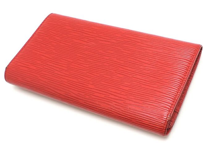 Cartera larga Louis Vuitton Epi rojo castellan Roja - vista 4