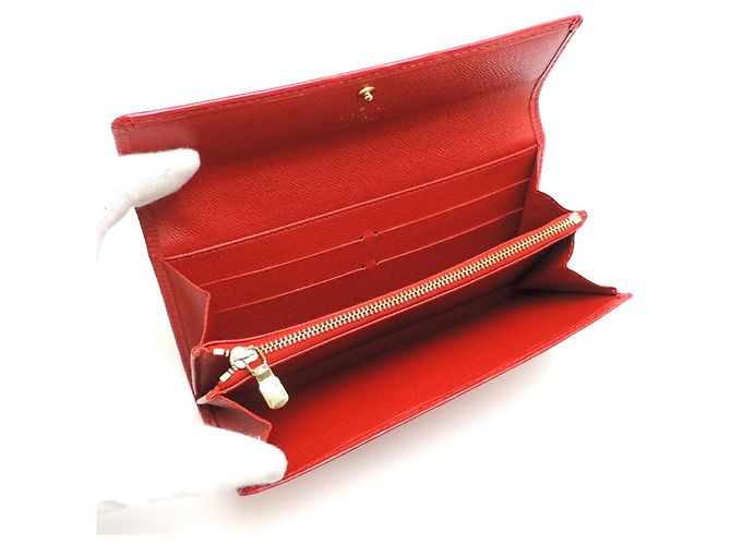 Cartera larga Louis Vuitton Epi rojo castellan Roja - vista 5