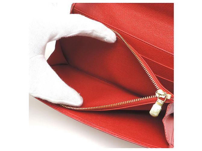 Cartera larga Louis Vuitton Epi rojo castellan Roja - vista 6