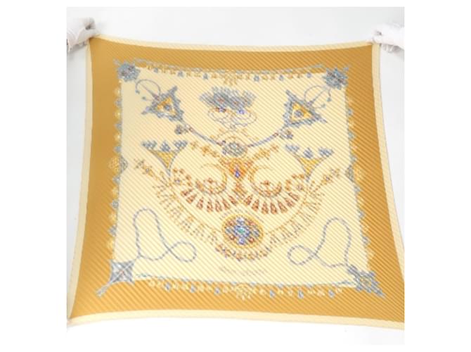 Hermès Bufanda de seda amarilla Hermes Amarillo - vista 3