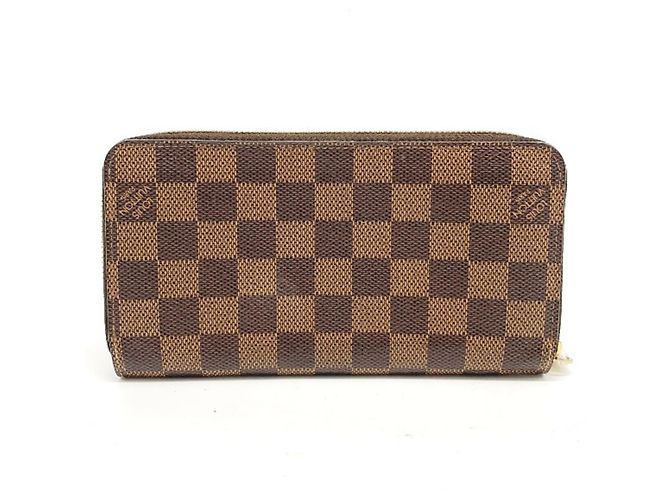 Cartera Zippy Damier marrón Louis Vuitton Castaño - vista 2