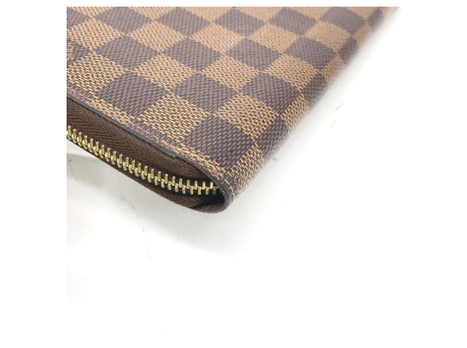 Cartera Zippy Damier marrón Louis Vuitton Castaño - vista 4