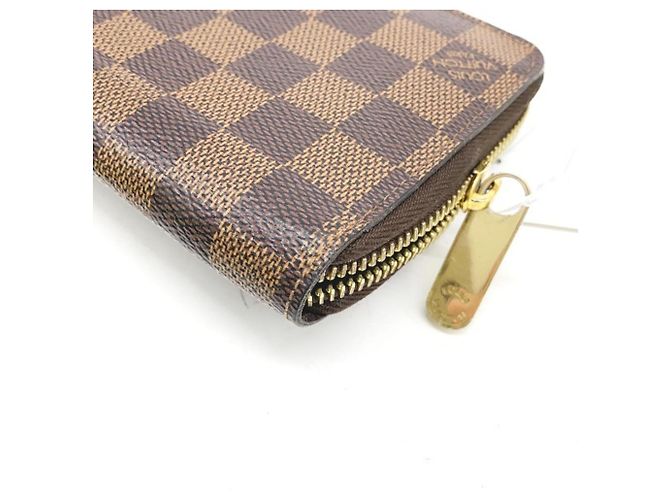 Cartera Zippy Damier marrón Louis Vuitton Castaño - vista 5